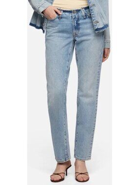 7 For All Man Kind Size 27 Low Cigarette Blue Erosion Jeans NWT $248